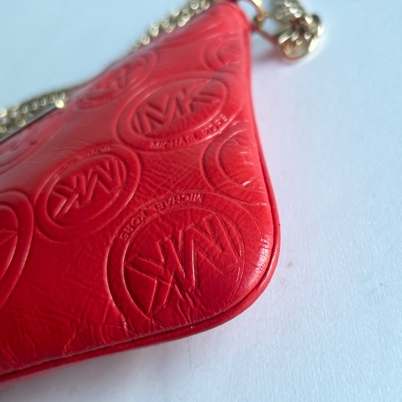 Michael Kors Red Patent Leather Shoulder Bag Crossbody Bag - Picture 8 of 12